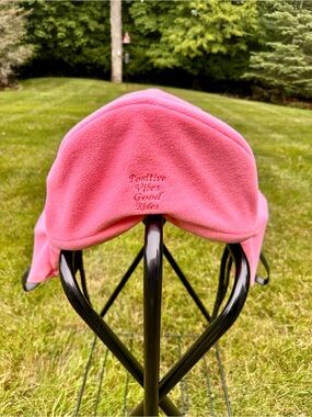 Positive Vibes Pink Pet Saddle Cover